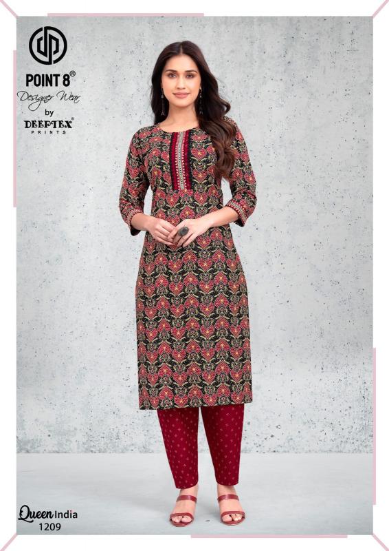 Deeptex queen india vol-12 jaipuri cotton kurti wholesaler